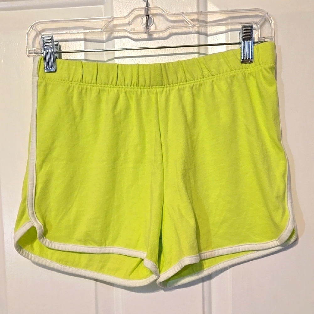 Children's Place, Shorts, Child's Sz XL14, Neon Green, White trim, Elastic Waist